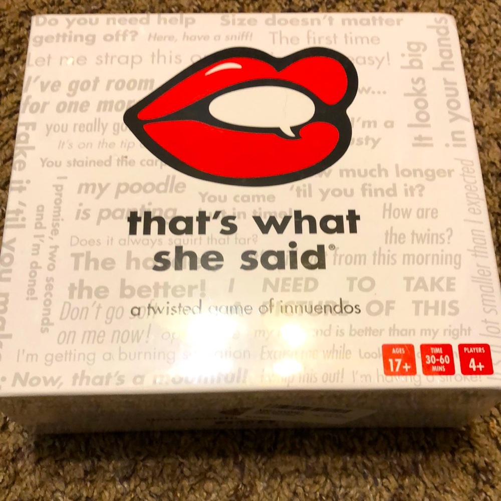That’s What She Said party game